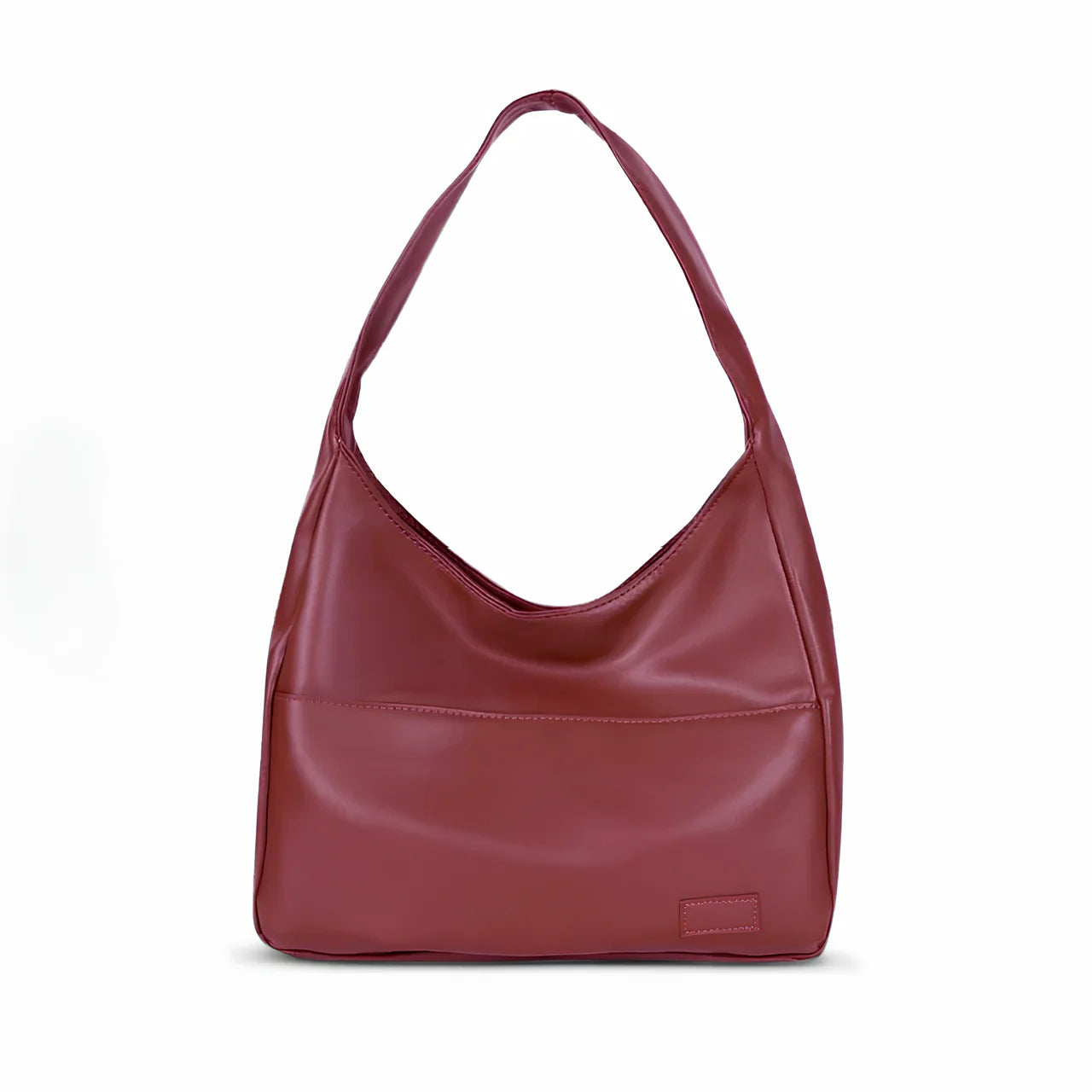 AGATHA – Grand sac à main tendance en cuir bordeaux, élégant et spacieux, idéal pour le quotidien chic et organisé.