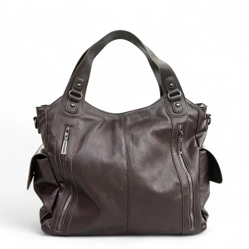 Sac Alba XL, grand sac à main vegan spacieux et élégant, format 40 x 15 x 35 cm, parfait pour ordinateur portable 16 pouces et documents A4.