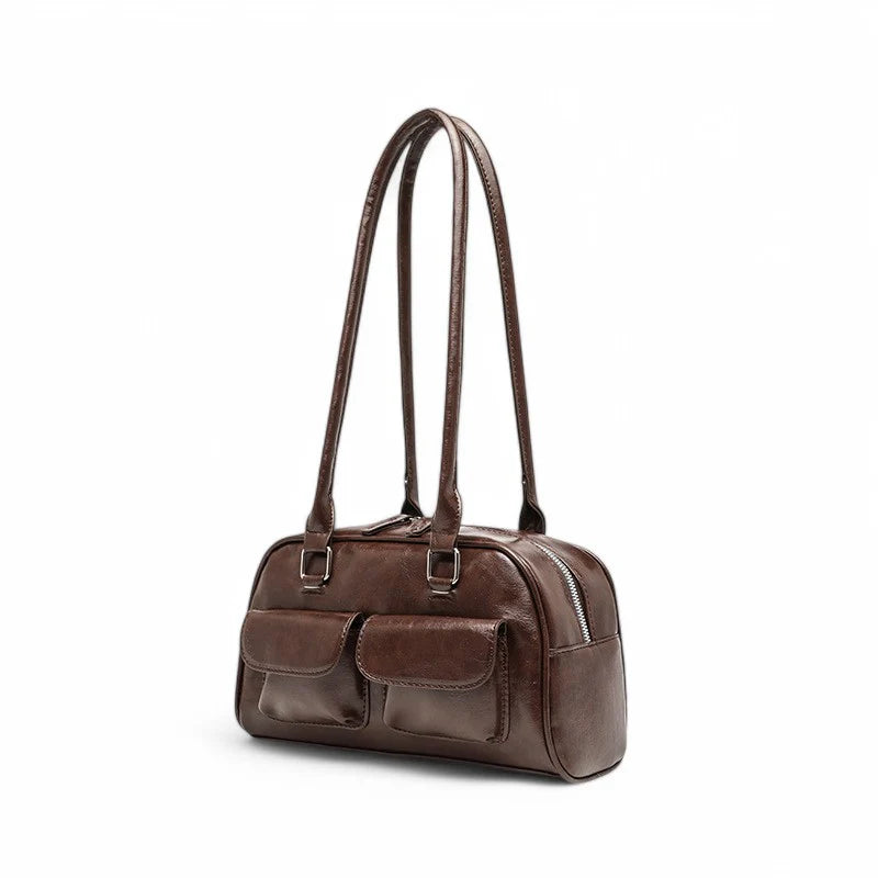 BRILLA - Sac à Main Elégant en Cuir Multipoches