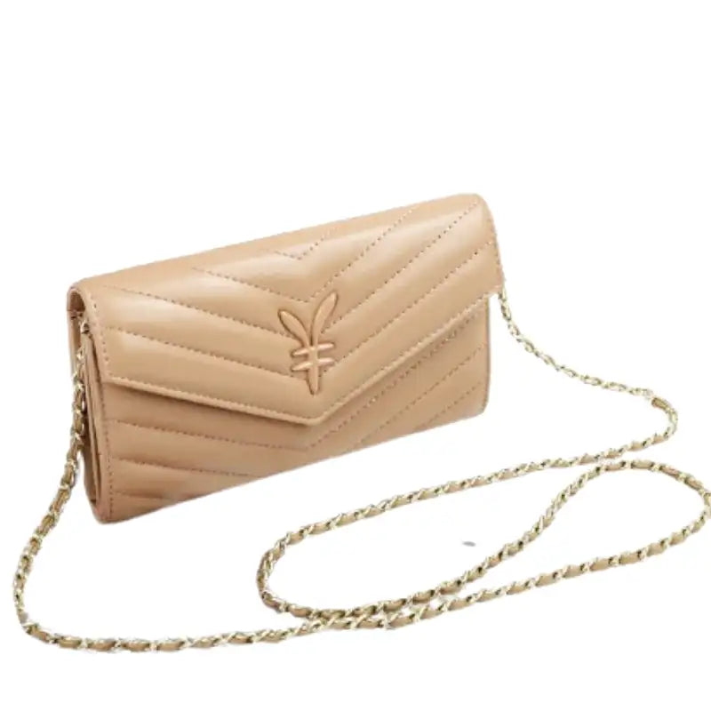 Petit sac à main pochette beige en cuir souple CHOU, élégant, compact et pratique, parfait pour transporter téléphone, clés et porte-cartes avec style, design vegan et cruelty-free.