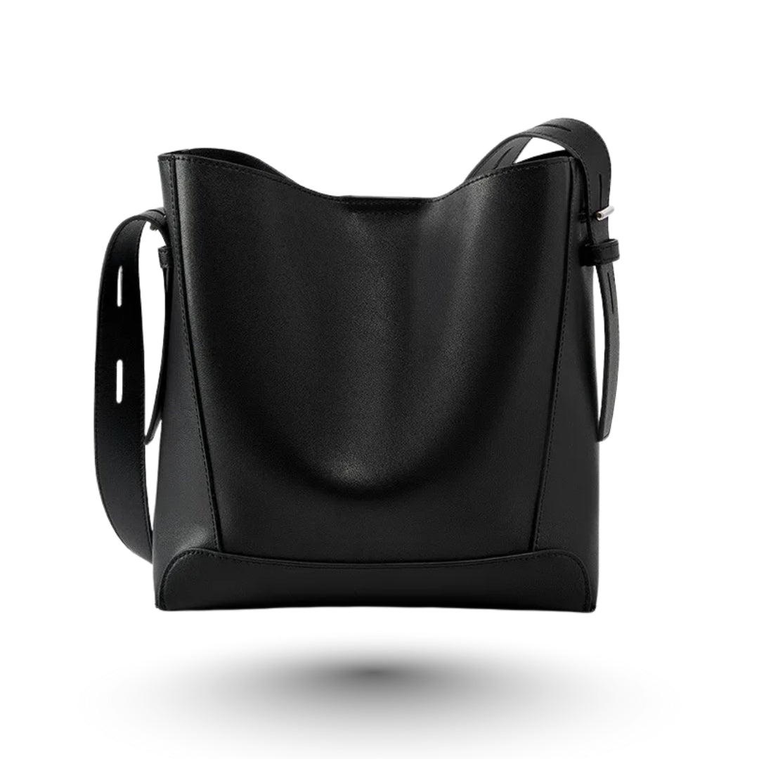 EYA- Sac à Main de Cours de Luxe en Cuir Lisse à Bandoulière