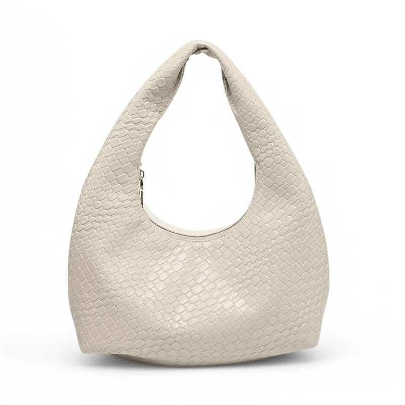 sac KAM petit sac à main cuir vegan blanc élégant, format compact et chic, idéal pour sorties, soirées et rendez-vous avec style