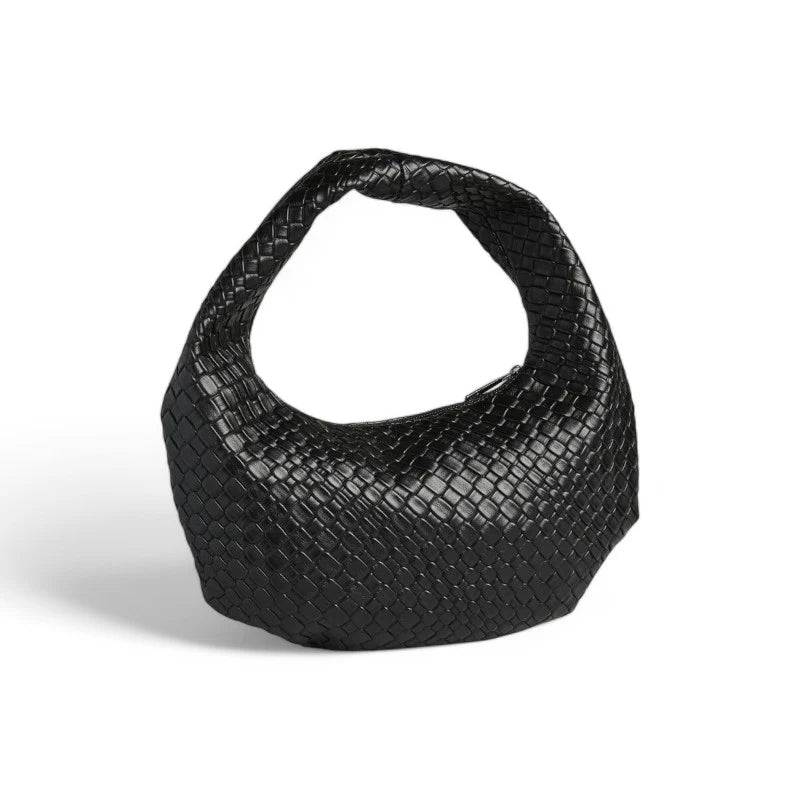 sac KAM petit sac à main cuir vegan noir élégant, format compact et chic, idéal pour sorties, soirées et rendez-vous avec style