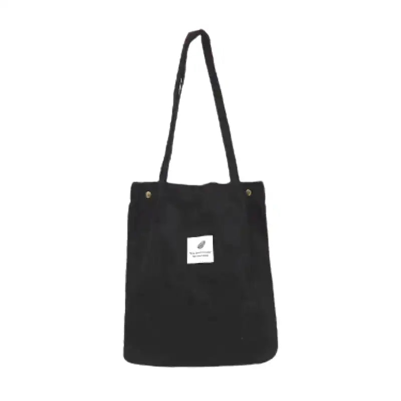 LARA- Sac à Main Cabas en Tissu Rigide noir