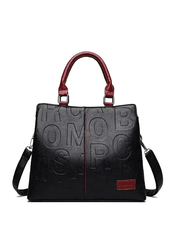 Grand sac à main en cuir souple LAYA avec anse et bandoulière ajustable, spacieux et durable, parfait pour le travail, les voyages ou les sorties.