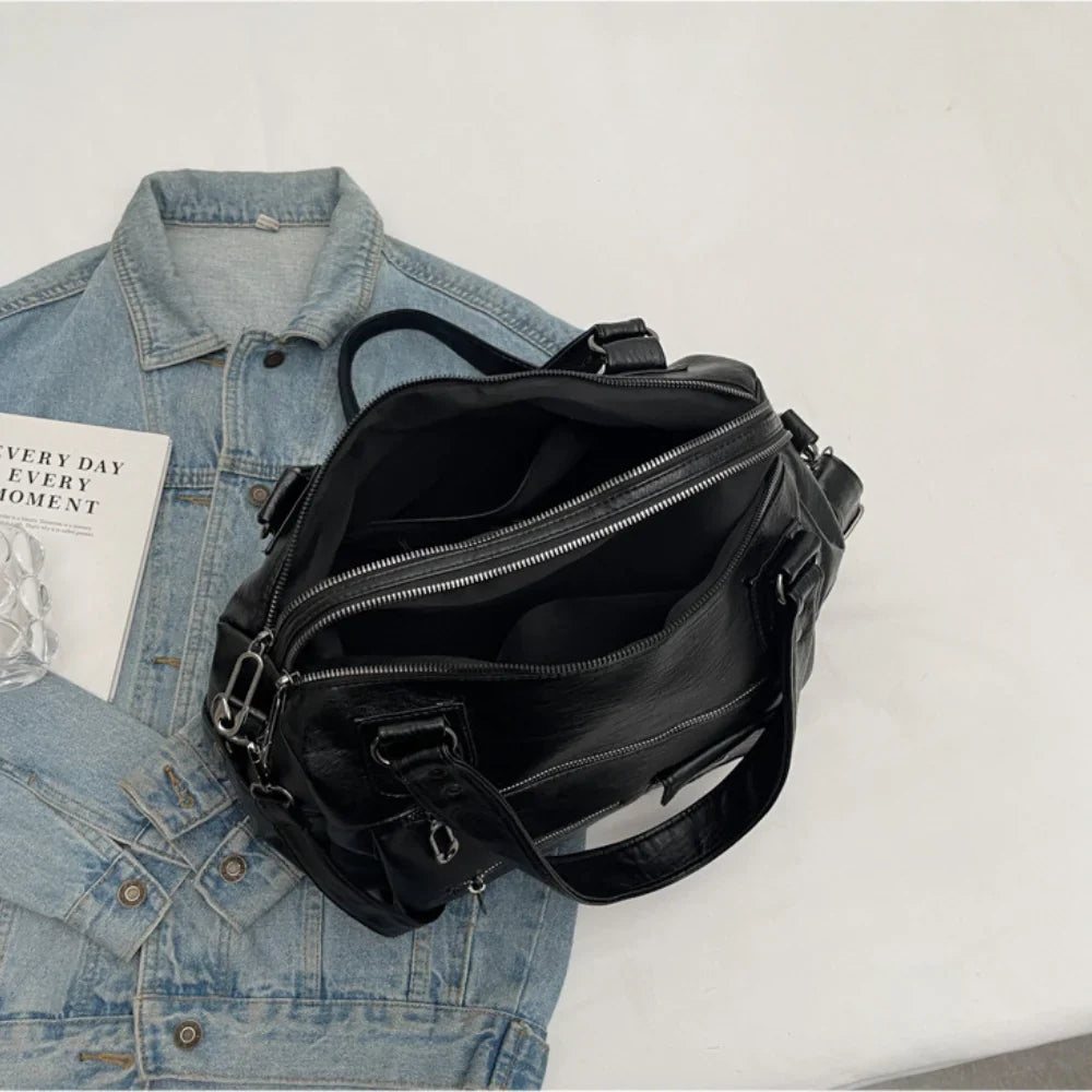 MELINA sac à main bandoulière en cuir grande capacité élégant et pratique