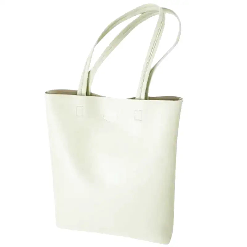 noemie sac a main cabas en cuir souple vert pastel