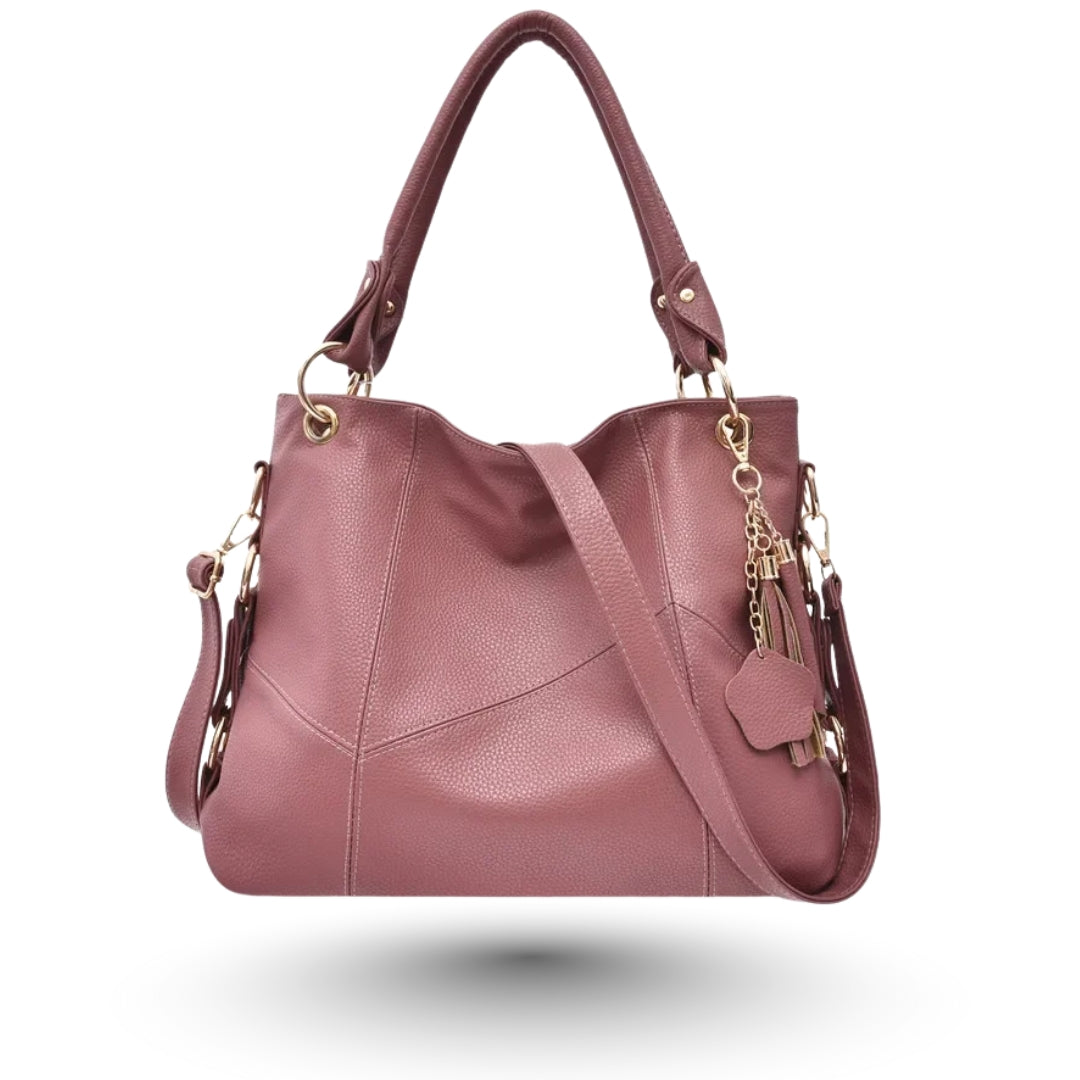 SARA – Sac bandoulière rose tendance, élégant et pratique pour cours et travail.